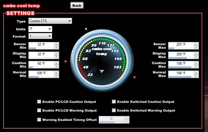 Combo Sensor Temperature Scaling