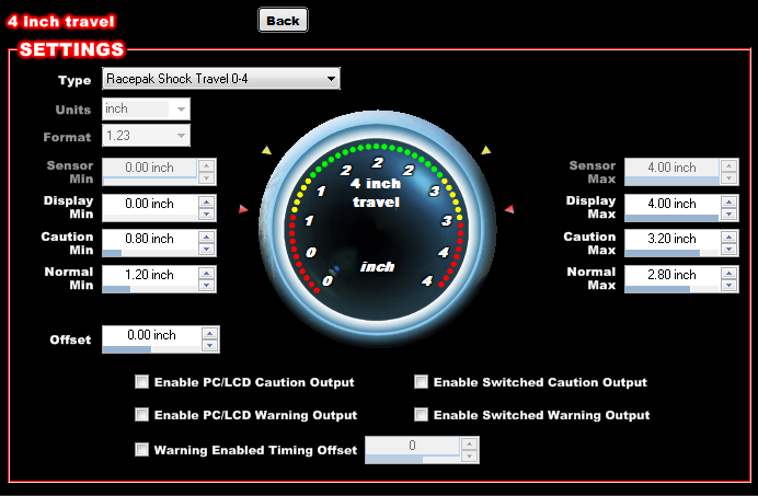 4 Inch Shock Travel Sensor