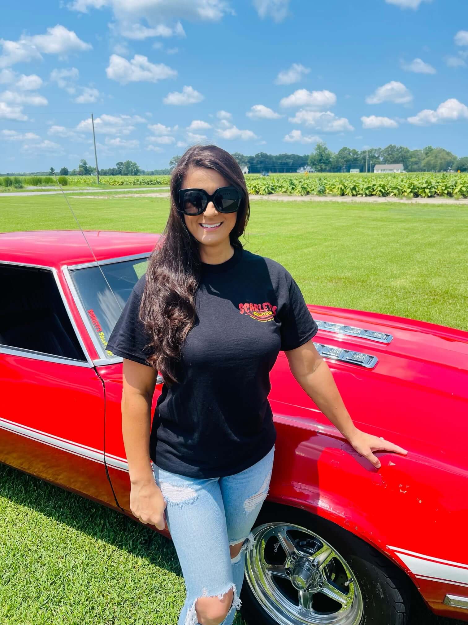 female scarletts solutions shirt
