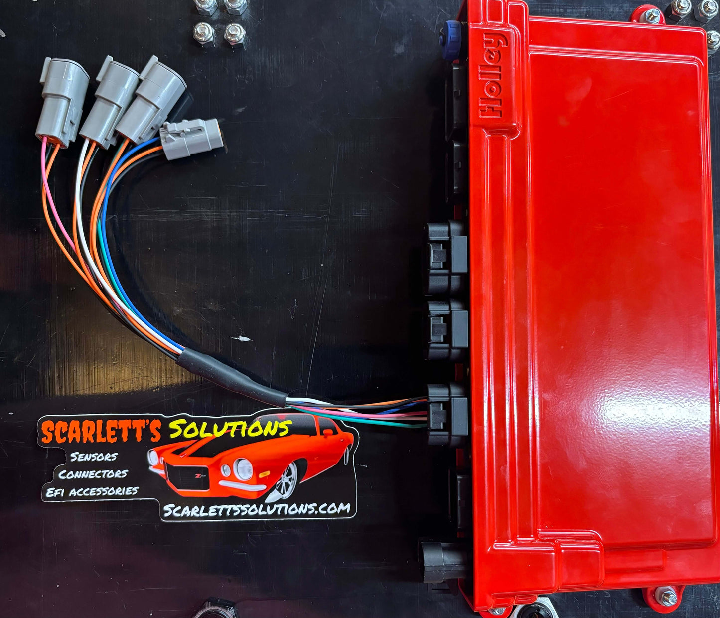 Holley dominator with step connector sensor plugs