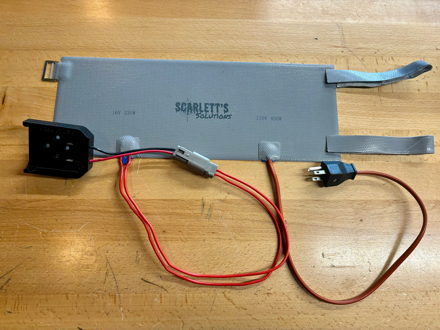 Pictured deutsch connector and drill adapter not included