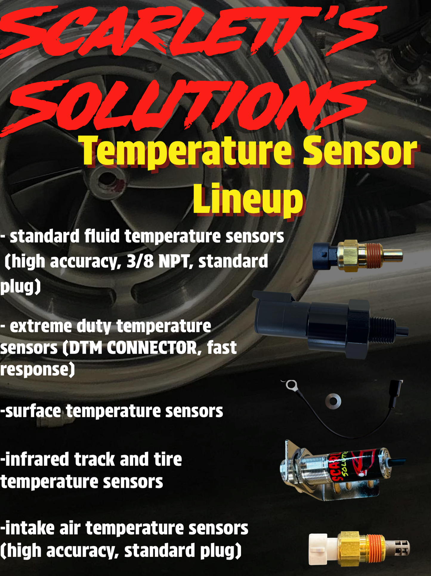 Temperature Sensors for holley efi and fueltech
