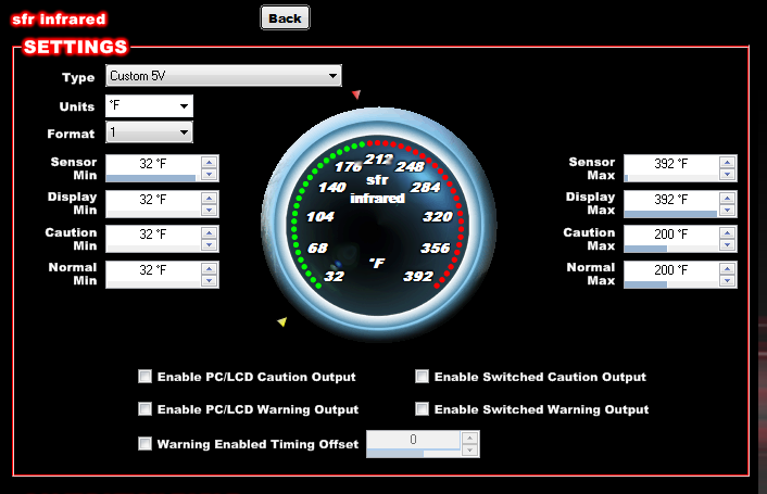 temperature sensor scaling