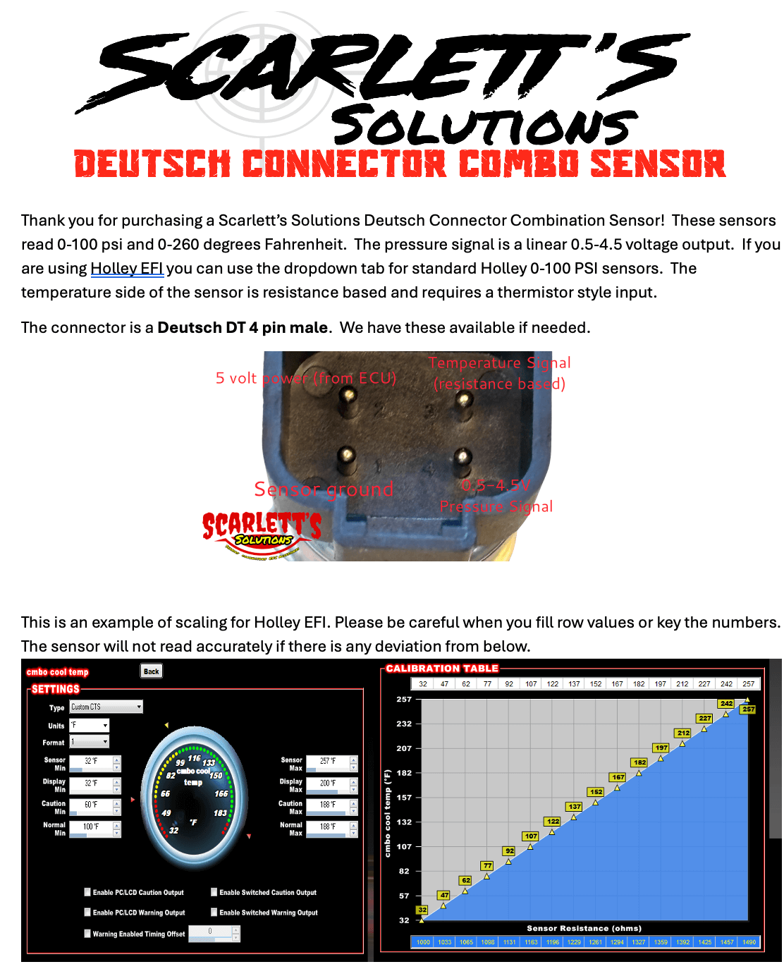 scarletts solutions combo sensor instructions