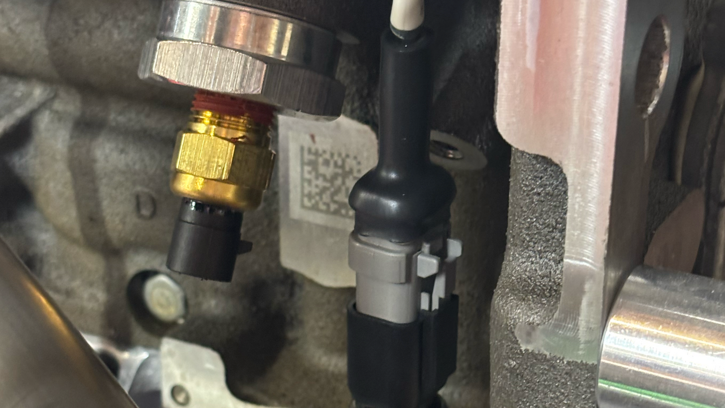 Coolant temperature sensor on LT engine