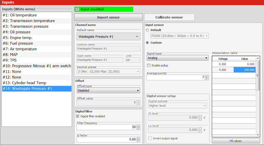 100 PSI Pressure Transducer