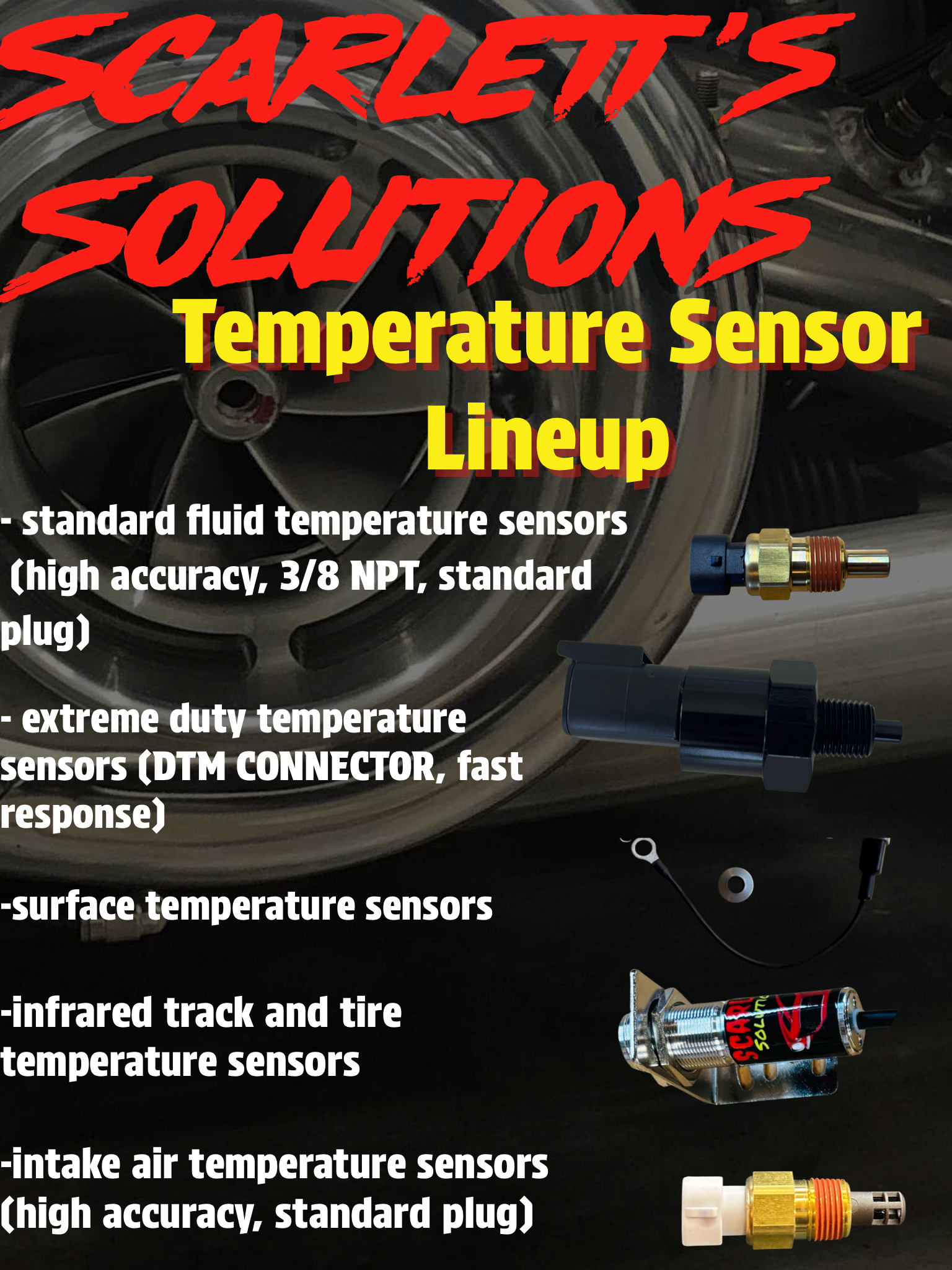 Temperature Sensors for holley efi and fueltech