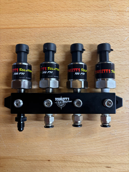 billet 4 individual channel remote sensor mount
